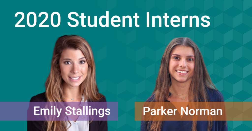 Headshots of NCOHC interns Emily Stallings and Parker Norman