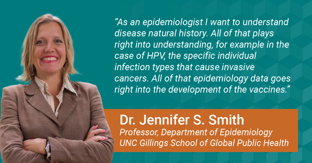 Image of Dr. Jennifer S. Smith, an epidemiologist at the UNC Gillings School of Global Public Health